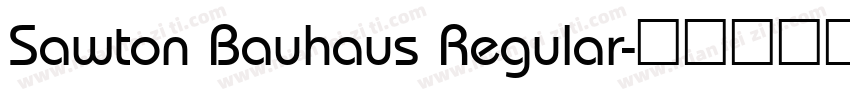 Sawton Bauhaus Regular字体转换